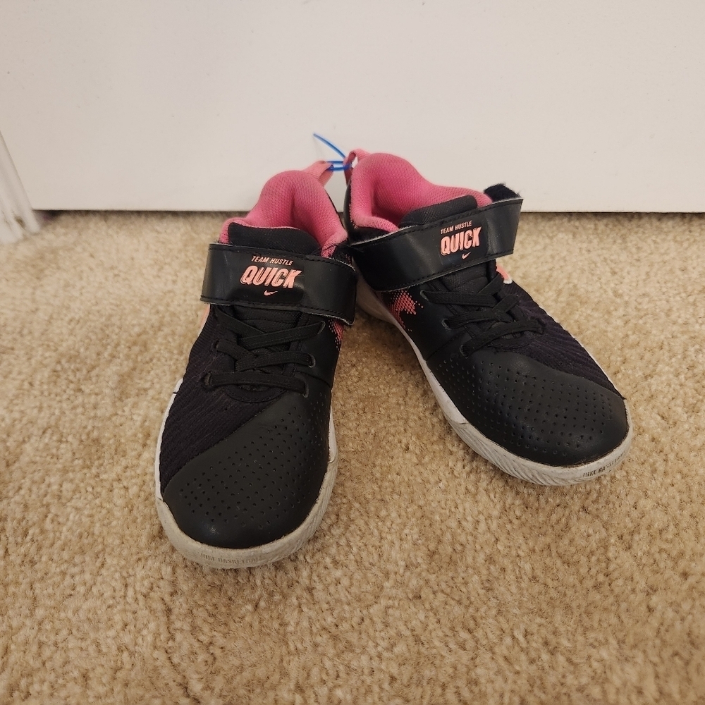 Girls Black Pink Nike Tennis‎ Shoes Sneaker Size 13 C Toddlers